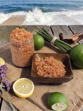 Fresh Tides exfoliation Pink Himalayan salt scrub Orchid & Vine